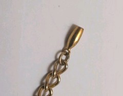 Vintage Gold Tone 15 Inch Mesh Choker Necklace With Cameo Signed Karu