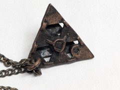 Triangle Pendant Necklace Geometric Pyramid Hipster Chain Charm Triangles Stack
