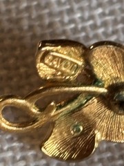 Vintage Avon + Costume Jewelry Post Earrings Lot of 5 Pairs Gold Tone Cloisonne