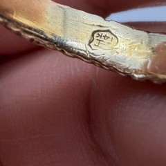 Vtg Estate 14k Yellow Gold Serpent Ring Alligator Dragon Diamond Eye 10.89gr