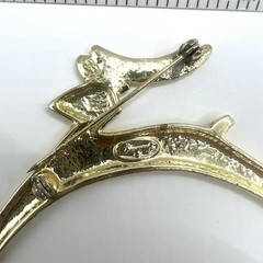 Reindeer Brooch By Danecraft Modernist Gold Tone 3 Inches Vintage