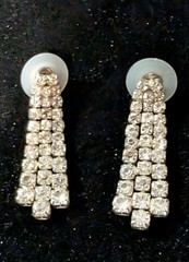 Vintage To Now Silver And Gold Tone Clear Rhinestone Jewelry Lot Of 17 Pieces