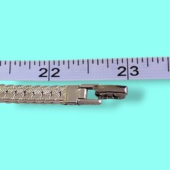 Vintage 5mm Wide Silver Tone Napier Herringbone Chain 23in