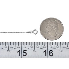 Vintage Sterling Silver 925 Double Star Pendant Necklace 14″-15.5″