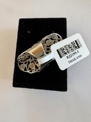 Bella Luce Sterling 925 Clear CZ Stone 1.07 CTW Elongated Ring Sz 5.5 New w/Tags