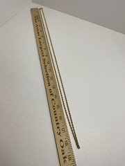 Vintage 1/20 14K Gold Filled Rope Chain Necklace 37-1/2” Long Flapper Opera 9g