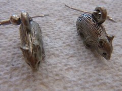 Vintage Sterling/Pewter From Australia Wombat Earrings Very Detailed Unique