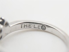 Signed THE LEO $3450 .78ct Si2 F CERTIFIED Diamond 14k White Gold Wedding Ring