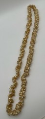 VTG NECKLACE IRIDESCENT TROCHUS SEA SHELL OPALESCENT TROPICAL JEWELRY NICE!