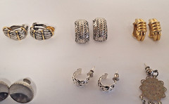 Lot of 6 Pairs Vintage Unbranded & 1 Branded Sterling Silver Fashion Earrings