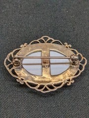 Vintage Sterling Silver Brooch 925 Jezlaine Open Rose Flowers Floral Pin ~1.33″