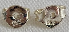 Vintage Sterling Silver Spiral Scroll Flower Filigree Pierced Post Earrings