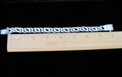 VTG STERLING SILVER CHAIN 8.25 in MELESIO RODRIGUEZ TR-114 56 gms TAXCO MEXICO