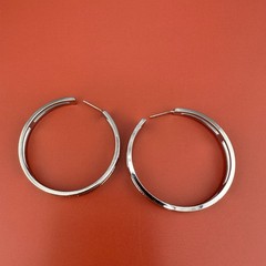 Vintage Hoop Earrings Lot Silver Gold Tone Thick Mixed Sizes Pierced 1990s