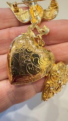 I am Edgar Berebi this is my Dove Heart pin NOS vintage signed Certificate .