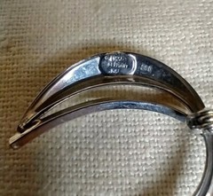 Vtg Pin Brooch Abstract Circular 800 Sterling Silver K&I Signed Germany MCM 3.9g
