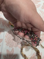 Vintage Multicolor Beaded, Bangle, Cuff, Chain, Charm Bracelets Lot
