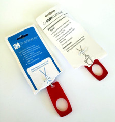 Vintage Red Plexiglass Stylescience Eyewear Holder Black Cord 19.5″ in Card