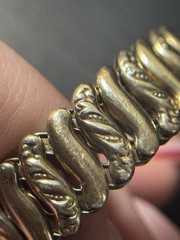 Vintage LaMode Heart Precious Metal Bracelet Possibly Gold Filled