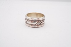 Vintage Sterling Silver 925 Ring Size 6.75 Textured