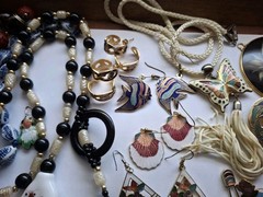 Vintage Cloisonne Jewelry 44 Mixed Jewelry Earrings Necklaces Braclets & More