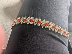 Costume Jewelry Set From 1960s, Braclet, Clip On Earrings, Broche