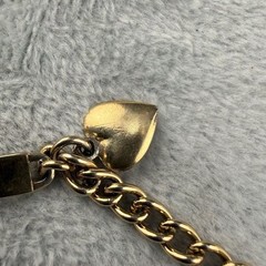 Vintage Speidel ID Bracelet Gold Tone Heart “Mandy” 7”