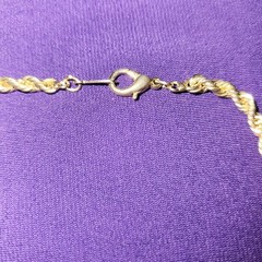 Good Quality Thick Rope Chain Necklace Gold Tone Simple Classic 30” Lg Unbranded