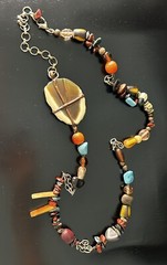 Vintage Necklace 34″ Adjustable Estate Indian Tibet Nepal Himalayan Talisman