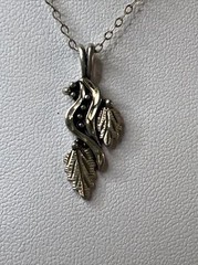 Vintage WM Wheeler 12K and 925 Sterling Pendant Necklace