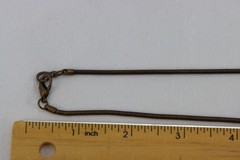 Copper Necklace, Copper Tone Glass Inset, 35gr