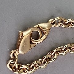 Vintage Liz Claiborne Necklace Faux Watch Fob Pendant Red Gold Tone 31″