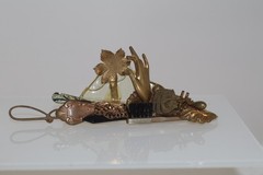 Lovely Vintage Maximal Art Brooch whimsical
