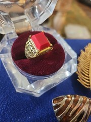 Vintage Jewelry Mixed Jewelry Lot Brooch, Earrings & Ring