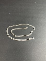 Sterling Silver Curb Link Chain 21” 6mm 26.4gr