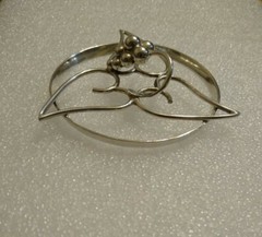 Rare Vintage 925/1000 Sterling Silver Dragsted Denmark Giant 2¾” Pendant 20.5g.