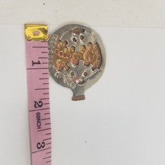 VINTAGE Metal Brutalist “Time is Good/Precious” Pendant Charm