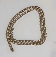 STERLING SILVER CURB LINK CABLE CHAIN MENS WOMENS UNISEX NECKLACE ITALY 20″