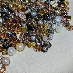 100pcs Vintage Retro Iron Metal Buttons Mixed 1-2cm Sewing Collection Crafts