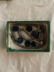 Nature’s Jewelry Sterling Silver Lapis Lazuli Necklace 16 Inch VINTAGE