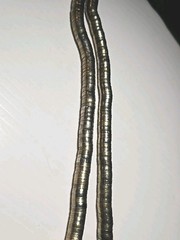Vtg 70s Snake Coil Necklace 30″ Articulated Segmented Gold Tone Egyptian Revival