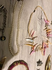 Large Unique Varied Metal And Costume Jelwery Lot Of 38 Peices