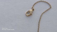 ​Vintage 2000s Gold Plated Triple Heart Necklace Rhinestone Dainty Y2K Jewelry