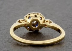2.8Ct Art Deco Vintage Style Lab Created Diamond Anniversary 14K Gold FN Ring