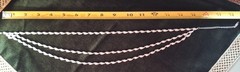 Vtg Napier 3 strand Paisley shaped & Rhinestone Link Wedding 18″ Choker Necklace