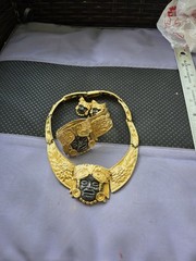 Salvador Teran for Marbel Mexico Necklace Set Aztec Maya 22k Plated Pre Owned #7