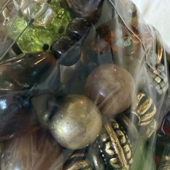 Vtg Craft Jewelry Lot Over 5 LBS Repurpose Beads Gemstones Harvest AB 6/26 CL