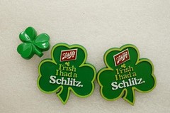 Vintage Pinback Buttons St Patrick’s Day Irish I Had A Schlitz Beer Advertising