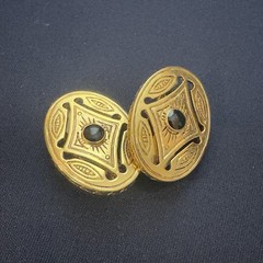 Vintage Liz Claiborne Clip-On Earrings Stamped LCI Era-Y2K Cuff-Links Shoe Clips