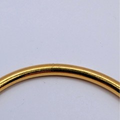 Vintage JBK Camrose Kross Gold Plated Crystal Bangle Bracelet 8.5in